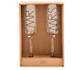 MR. AND MRS. CHAMPAGNE FLUTE SET