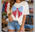 White Vintage Bow Tee