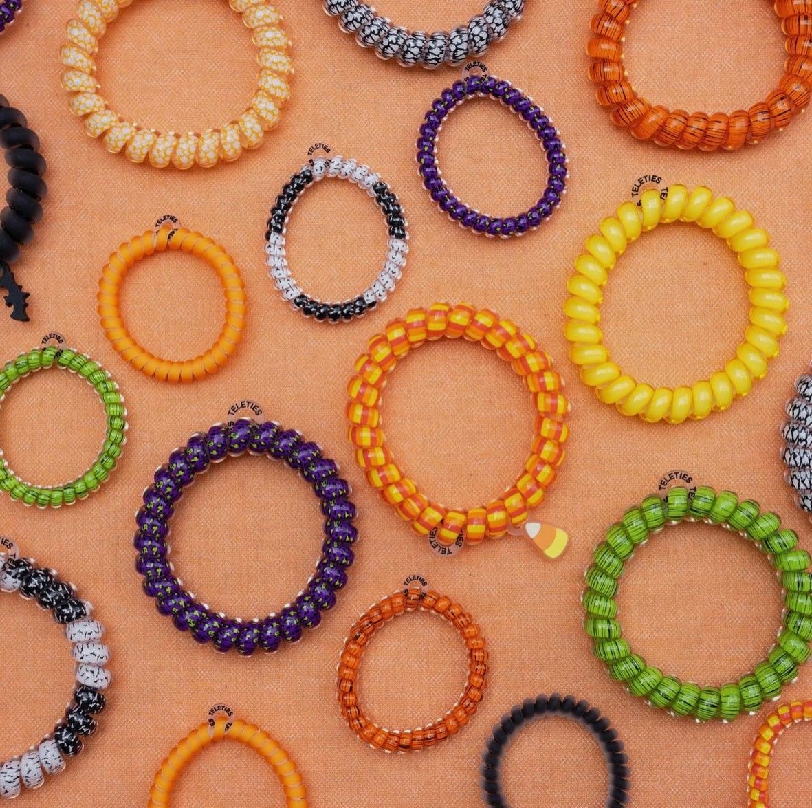 Assorted Halloween Teletie Hair Ties.