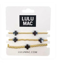 Lulu Mac Black Cross Bracelet