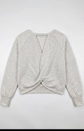 Criss Cross Back Raglan Sweatshirt