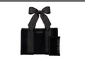 Midnight Black Jelly Bow Tote