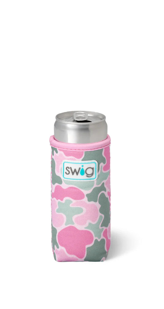Blushing Camo Slim Can Coolie - Swig
