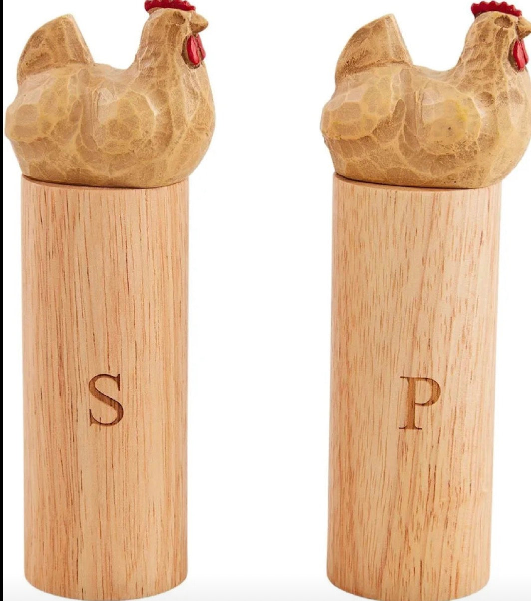 Chicken Slat and Pepper Grinders