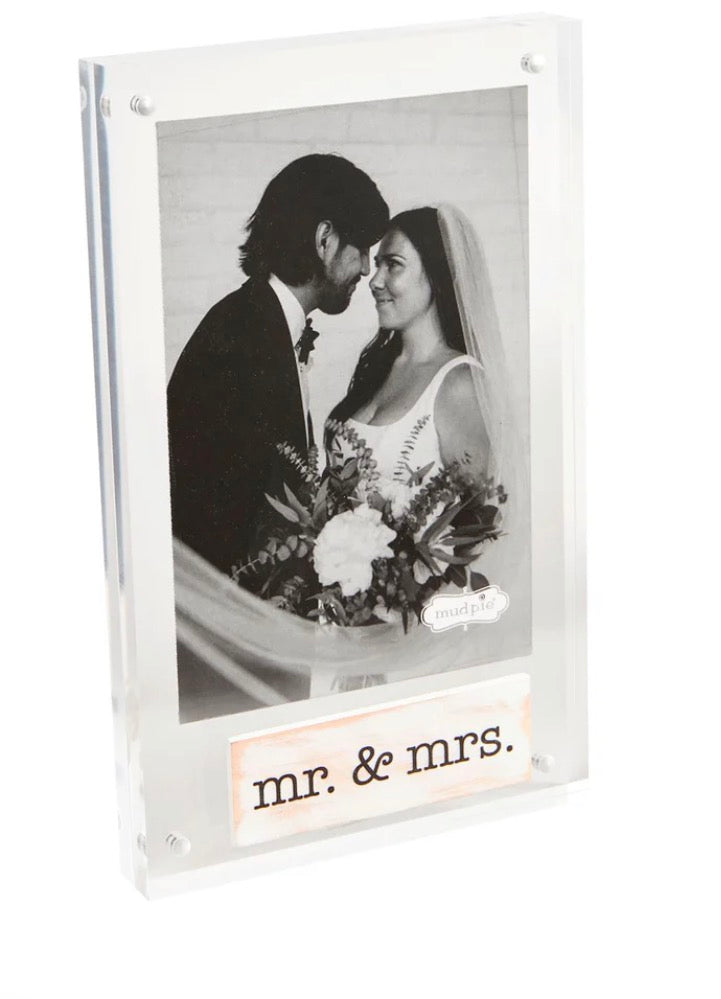Mr and Mrs Acrylic frame
