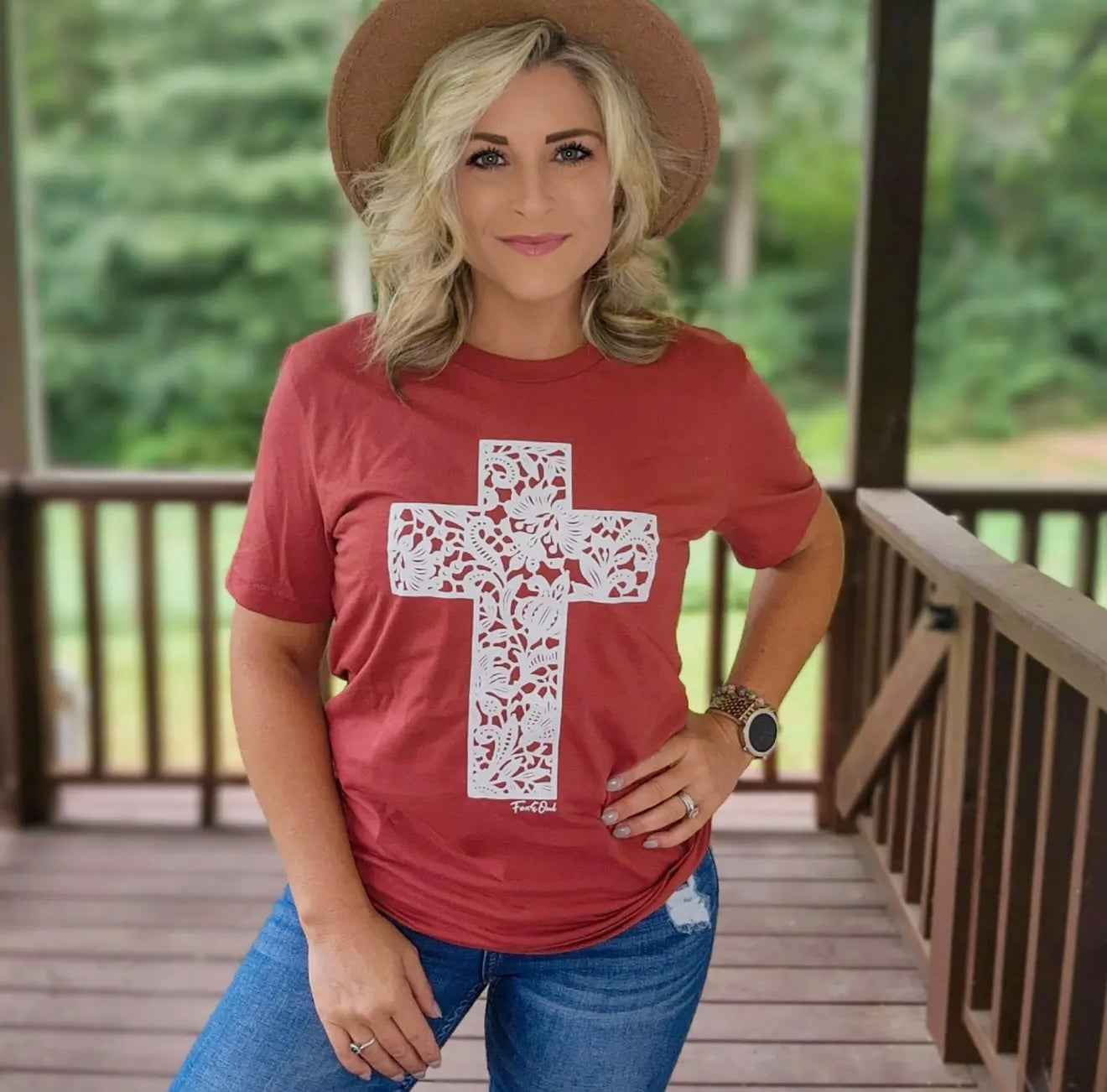 Lace Cross T-Shirt
