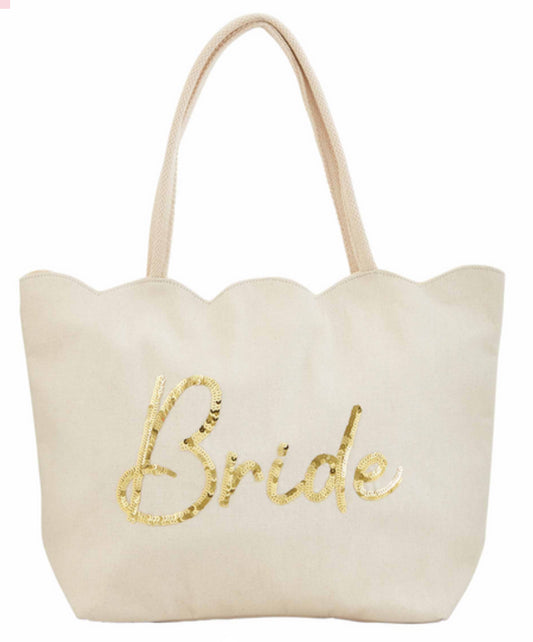 Bride Scallop Tote