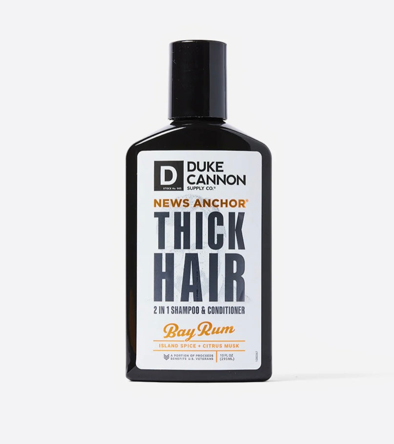 "Bay Rum" Duke Cannon Supply Co. News Anchor 2-in-1 hair wash.
