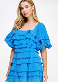 Tired Ruffled Layered Mini Dress