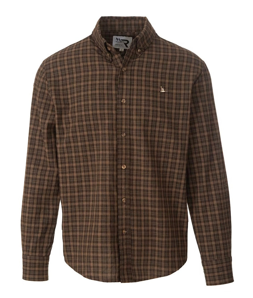Roost Evergreen Button Down