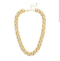 Agnes Triple Link Necklace in Shiny Gold