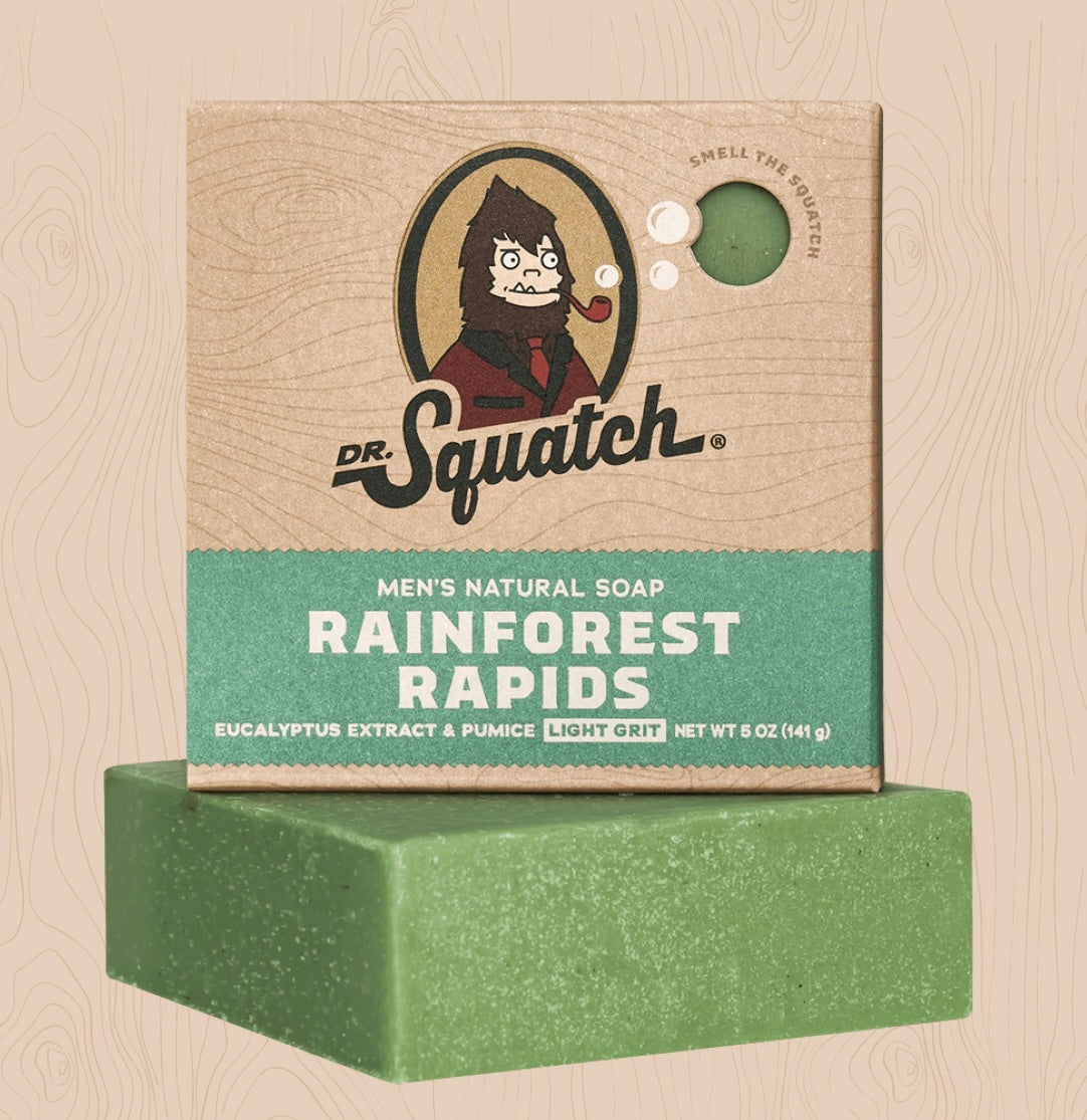 "Rainforest Rapids" Dr. Squatch Bar Soap.