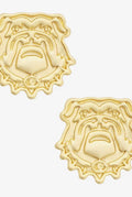 Georgia Bulldogs24k Stamped Logo Stud Earrings