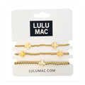 Lulu Mac Yellow Cross Bracelet