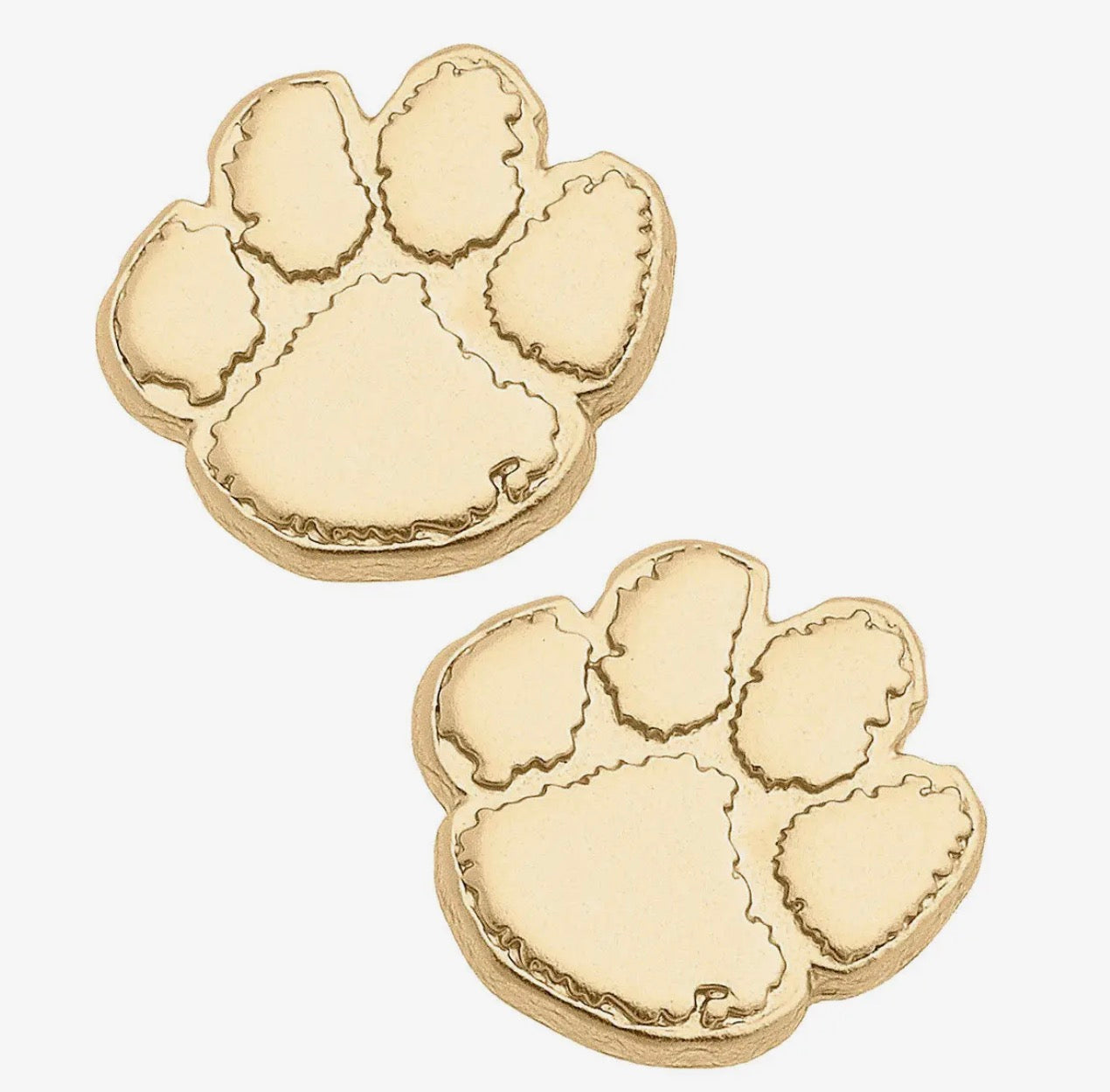 Gameday 24k gold plated stud earrings