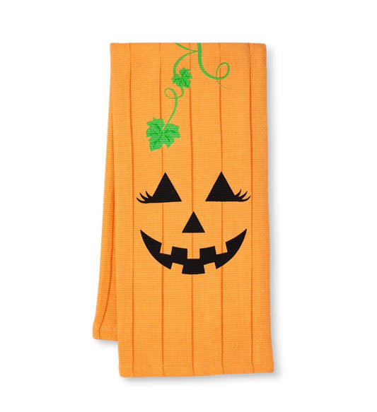 Boo Crew Pumpkin Tea Towel