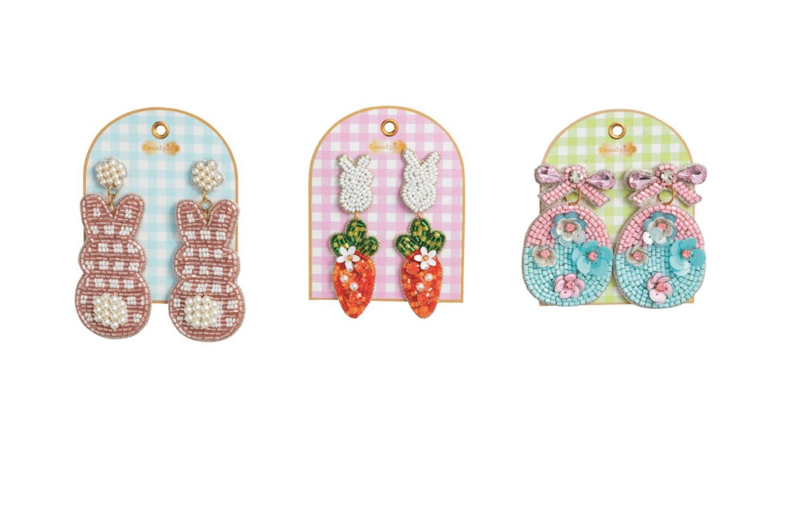 Easter Beaded Earrings