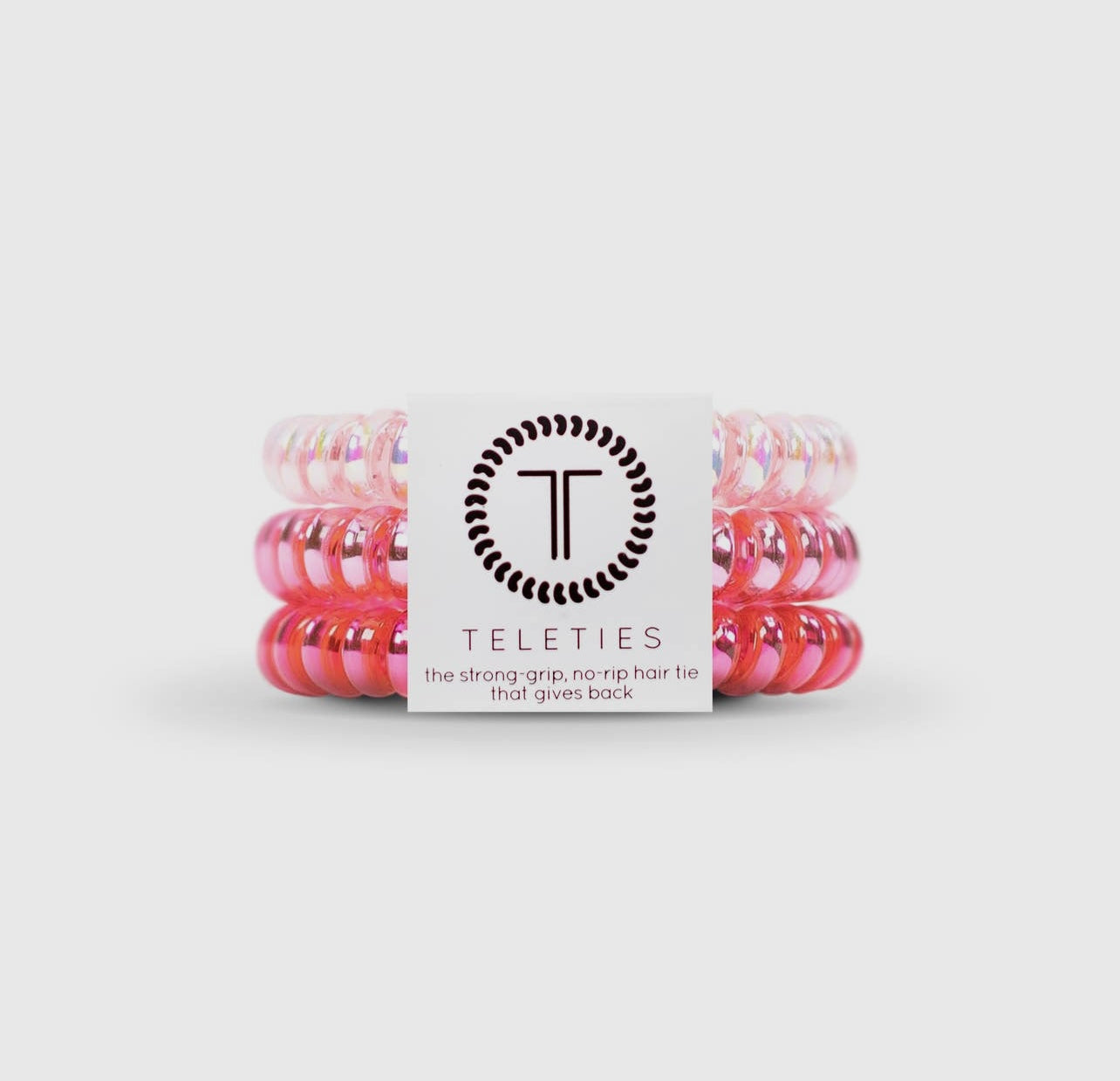 Think pink teletie hair ties.