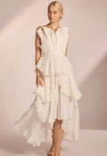 *Pleated Layered Ruffled Maxi*