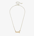 Mahjong Ball Chain Necklace In Shiny Gold