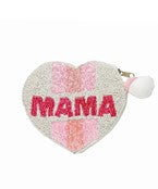Mom Beaded Coin Purse