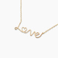 LOVE Pendant Gold Dipped Necklace