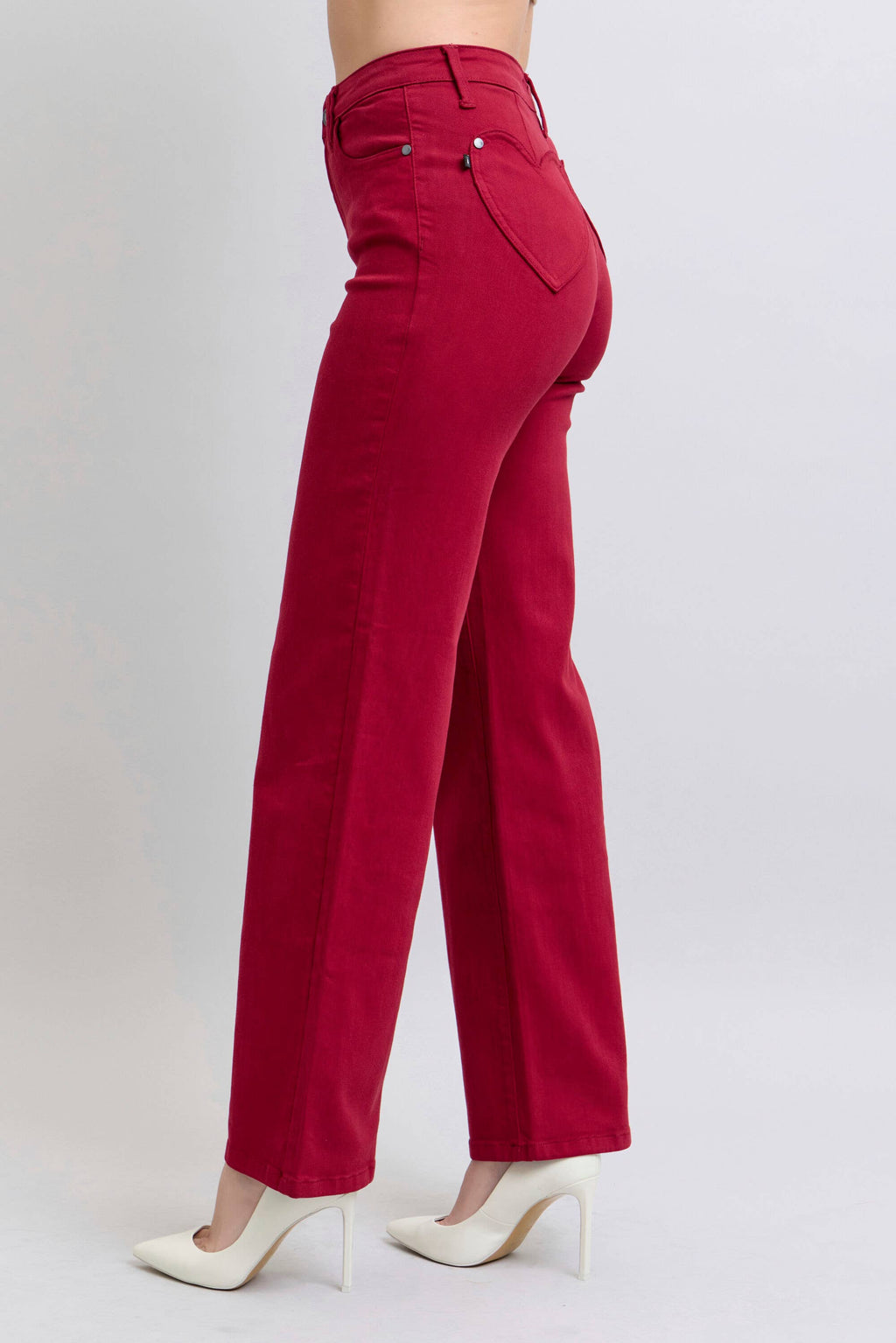 Judy Blue Heart Shaped Back Pockets 90s Straight High Waisted Jeans