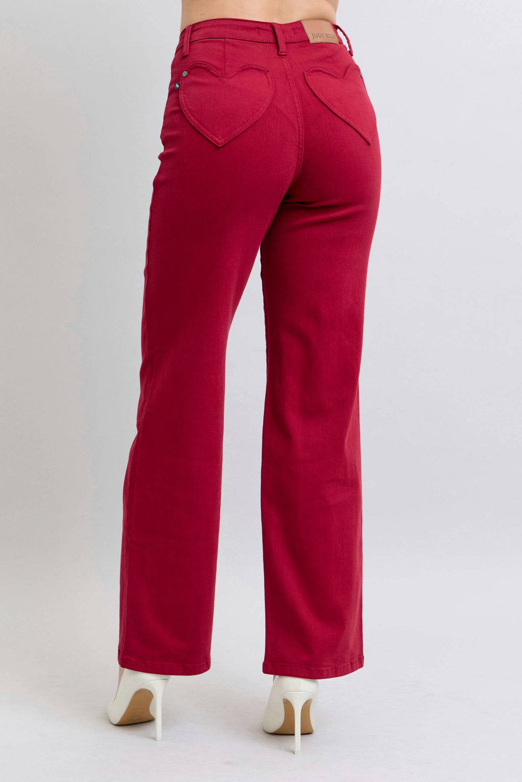 Judy Blue Heart Shaped Back Pockets 90s Straight High Waisted Jeans