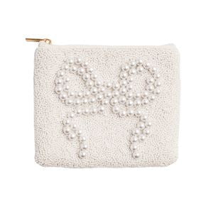 Bow Beaded Coin Purse