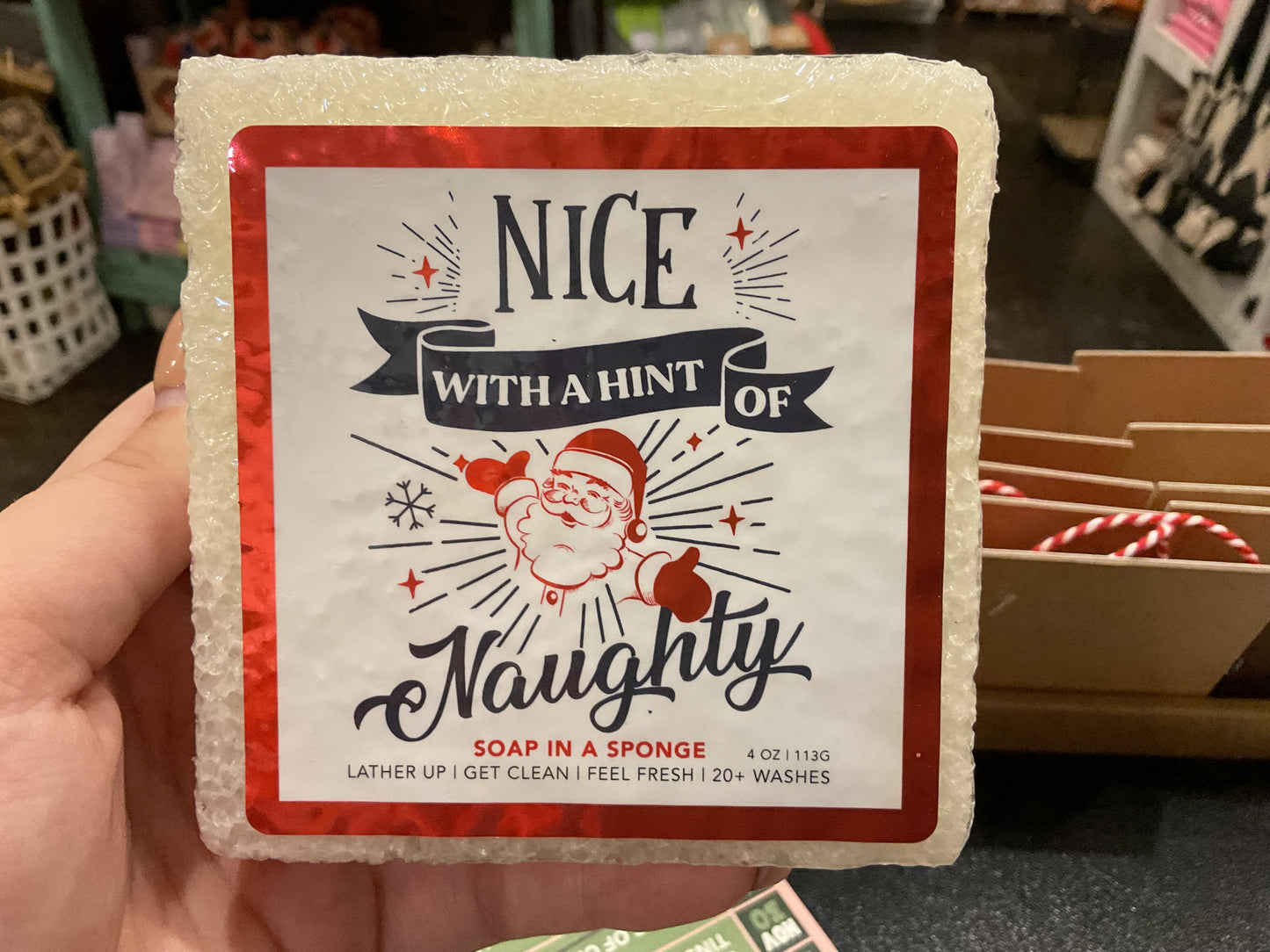 Soap In a Sponge Christmas Collection