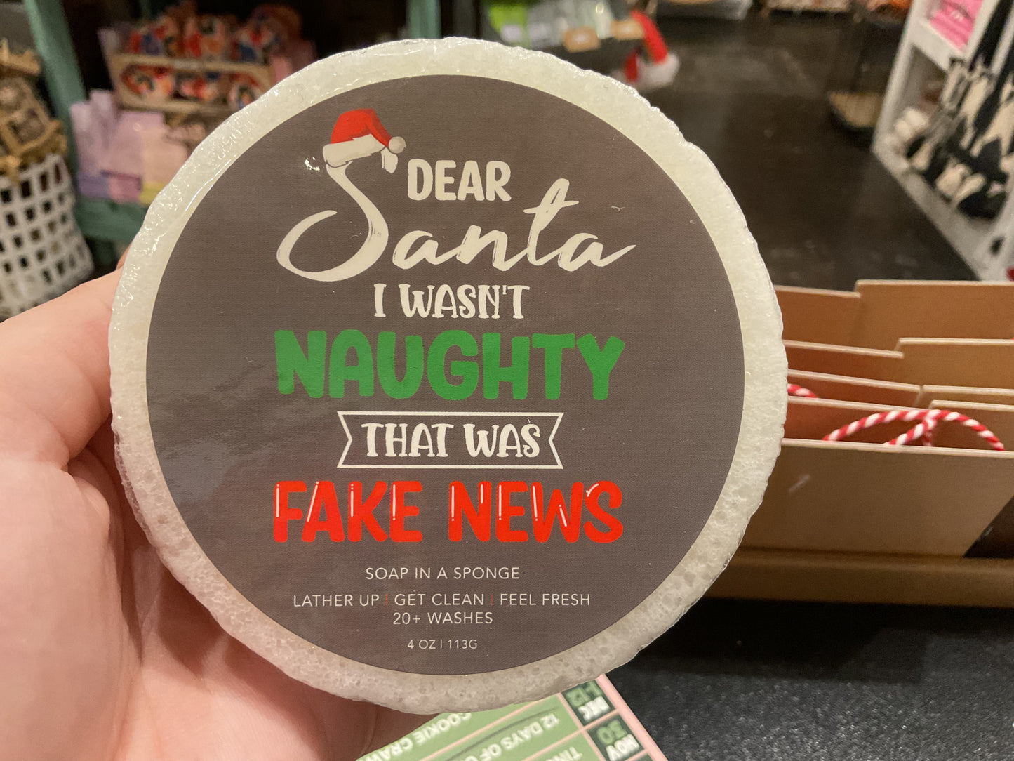 Soap In a Sponge Christmas Collection