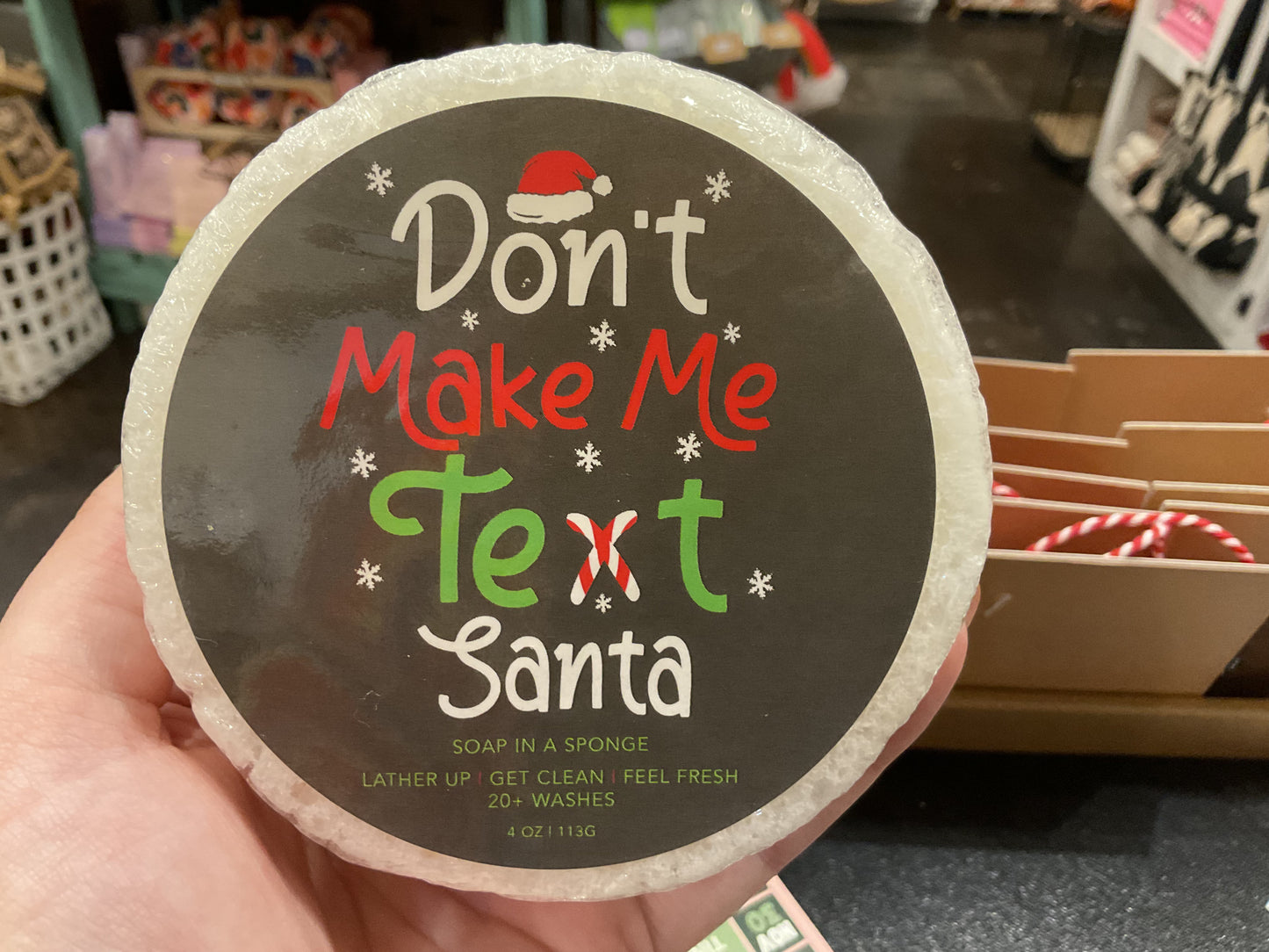 Soap In a Sponge Christmas Collection