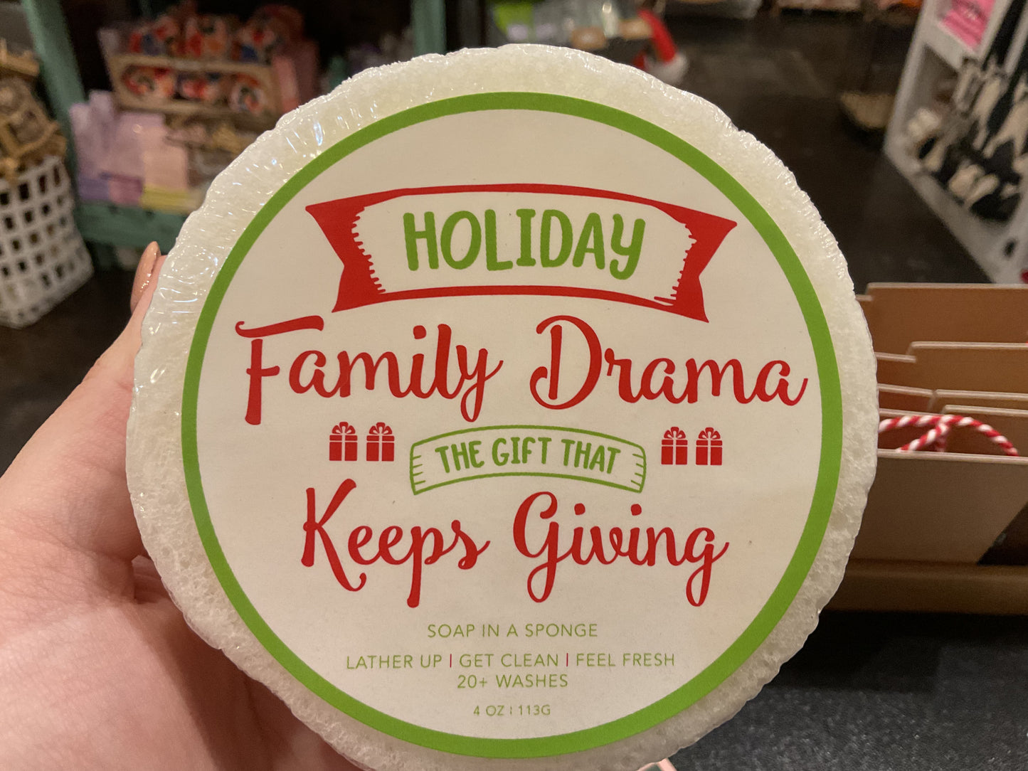 Soap In a Sponge Christmas Collection
