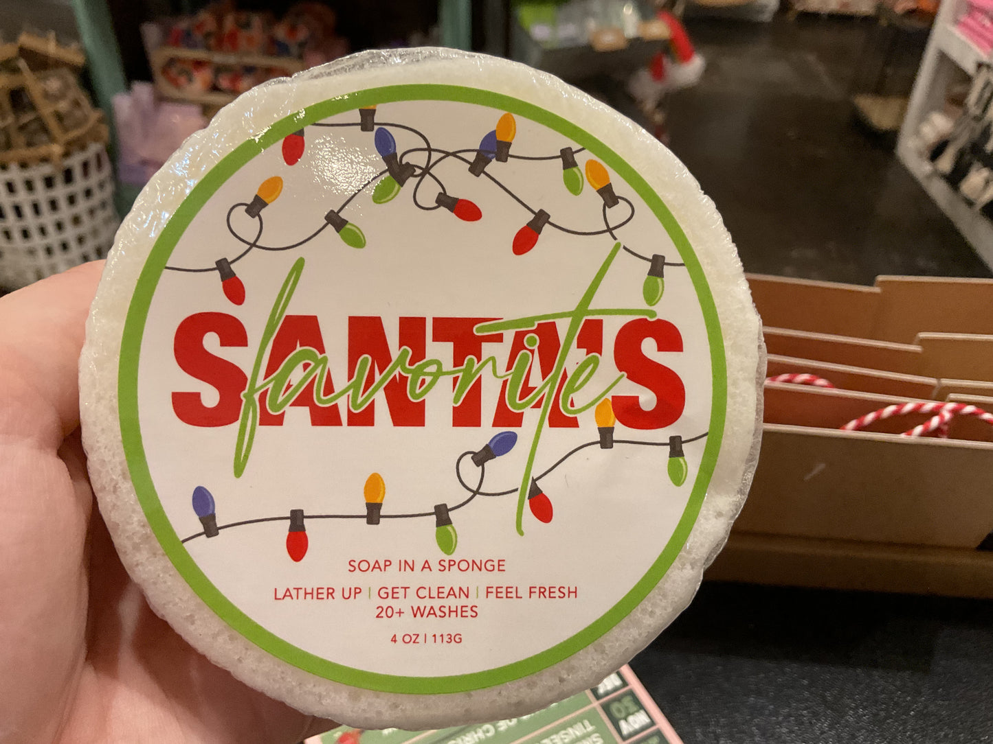 Soap In a Sponge Christmas Collection