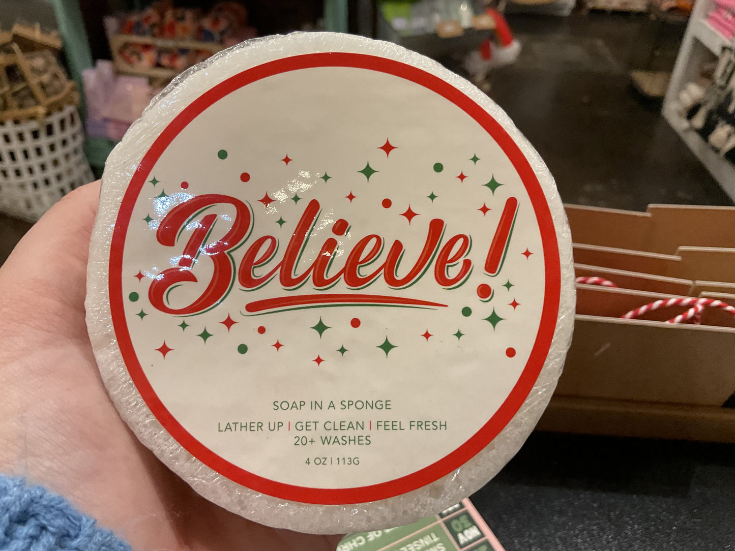 Soap In a Sponge Christmas Collection