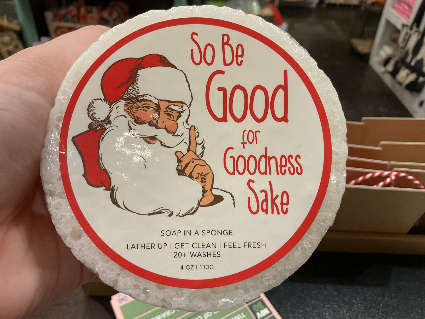 Soap In a Sponge Christmas Collection