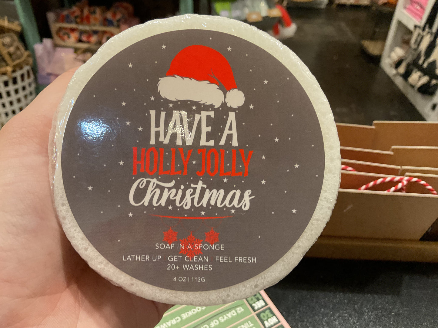 Soap In a Sponge Christmas Collection