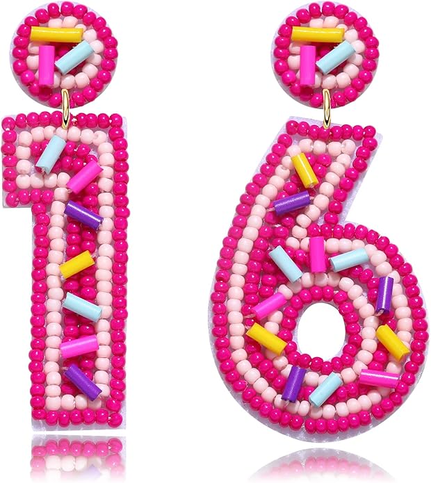 Beaded Birthday Earrings