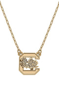 South Carolina Gamecocks 24K Gold Plated Pendant Necklace