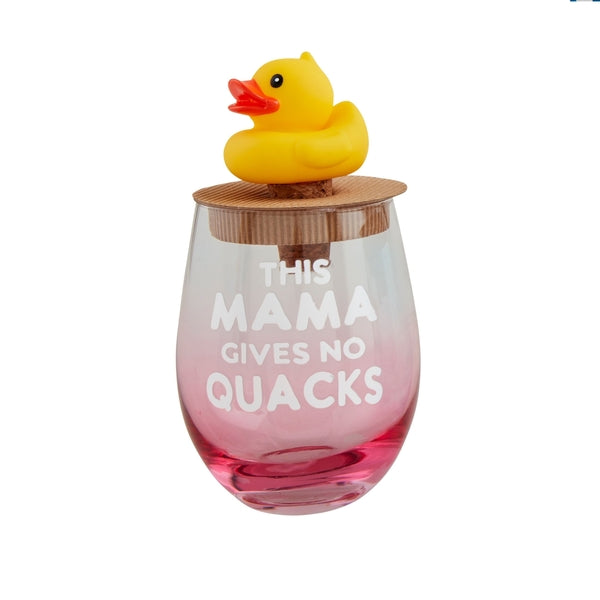 Mom Wine Glass & Bottle Topper Sets