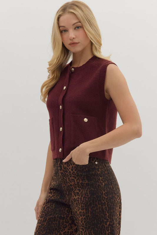 Sweater Vest Top