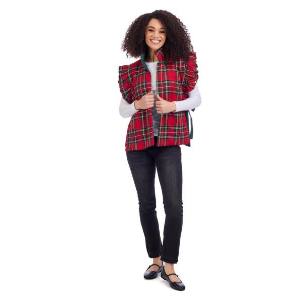 Plaid Quilted Vest
