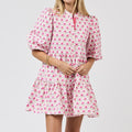 Mini Dress Riley Flora Fanfare Pink