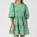 Mini Dress Riley Garden Lace Green