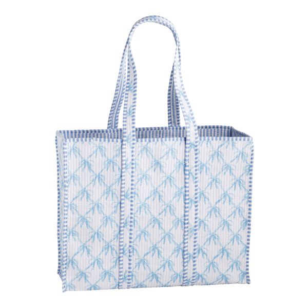 Bow Block Print Bag