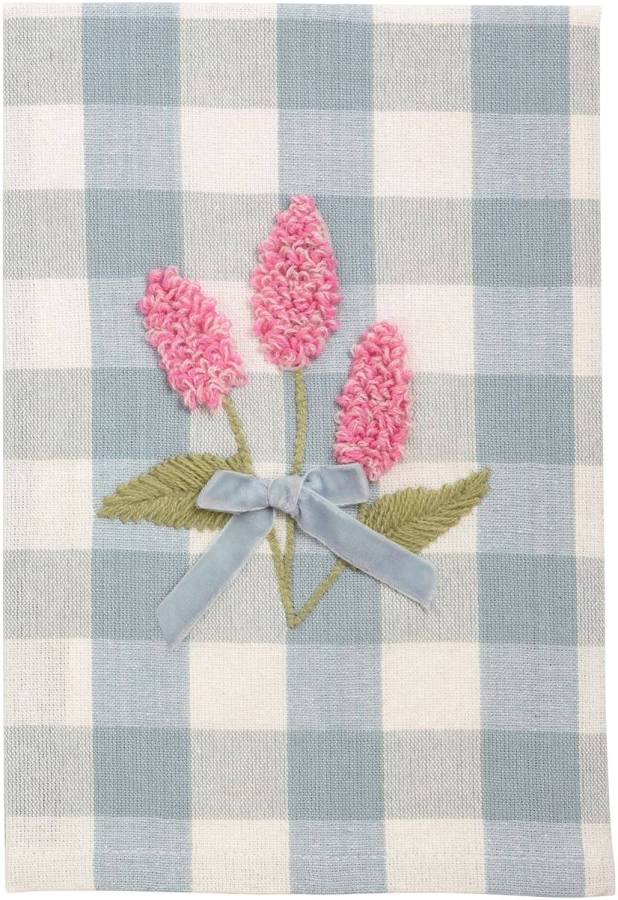 Flower Embroidered Towel