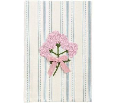 Flower Embroidered Towel