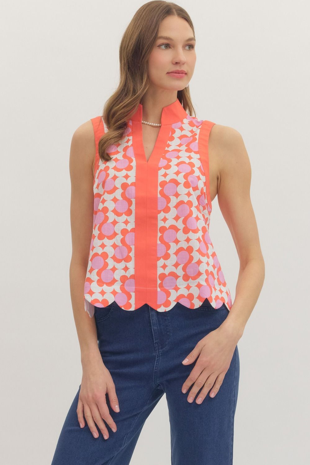 Band Collar Top