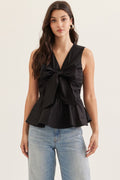 Peplum Bow Top