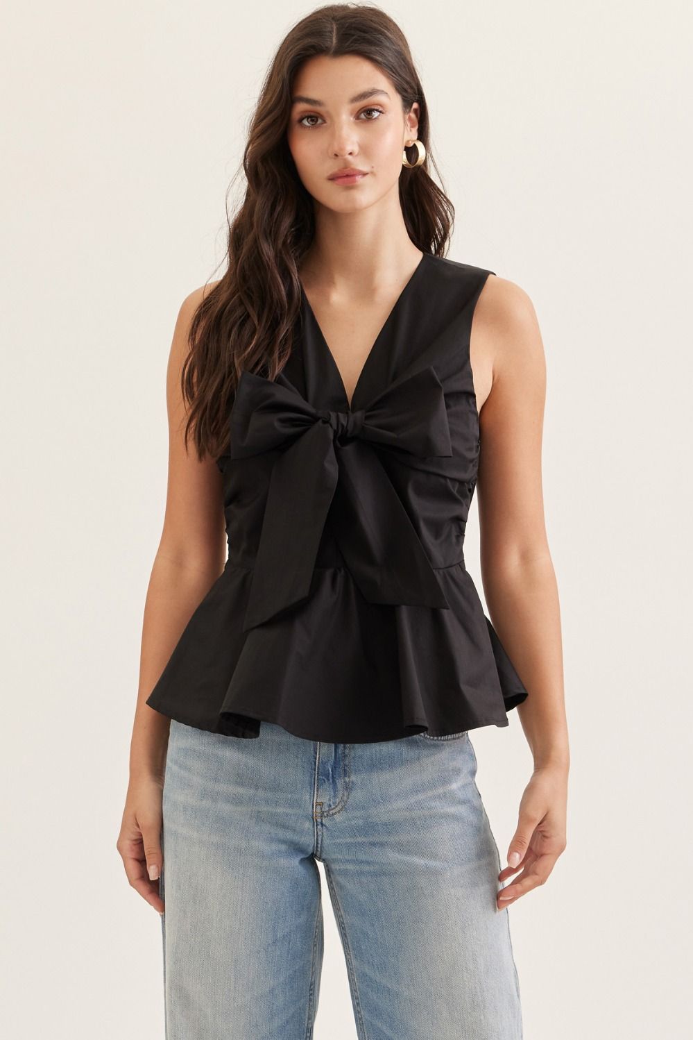 Peplum Bow Top